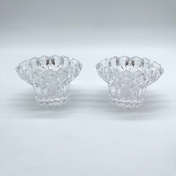 Cristal d’Arques Cheverny Crystal candlestick holders 24% lead made in France - Picture 5 of 8